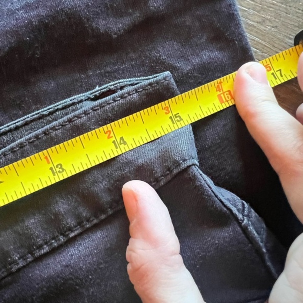 Ted Baker Esstie Waxed Black Ankle Zipper Skinny Pants Size 28‎ - Picture 10 of 12